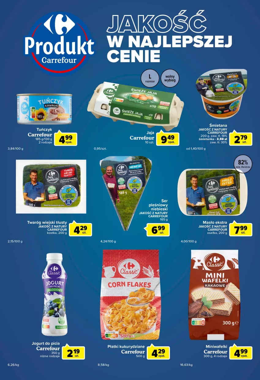 Gazetka promocyjna Carrefour - Gazetka Express - ważna 08.11 do 14.11.2022 - strona 4 - produkty: Jogurt, Masło, Ser, Ser pleśniowy, Twaróg
