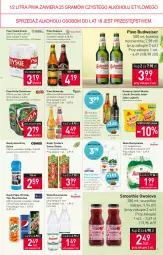 Gazetka promocyjna Stokrotka - Market - Gazetka - ważna od 18.01 do 18.01.2023 - strona 9 - produkty: Piwa, Piwo, Książęce, Ser, Lajkonik, Por, Mus, Gra, 7up, Somersby, Mirinda, Tyskie, Perła, Pepsi, Napój izotoniczny, Muszynianka, Tymbark, Smoothie, Oshee, Owoce, Precelki, Woda, Napój, Krakersy, Fa