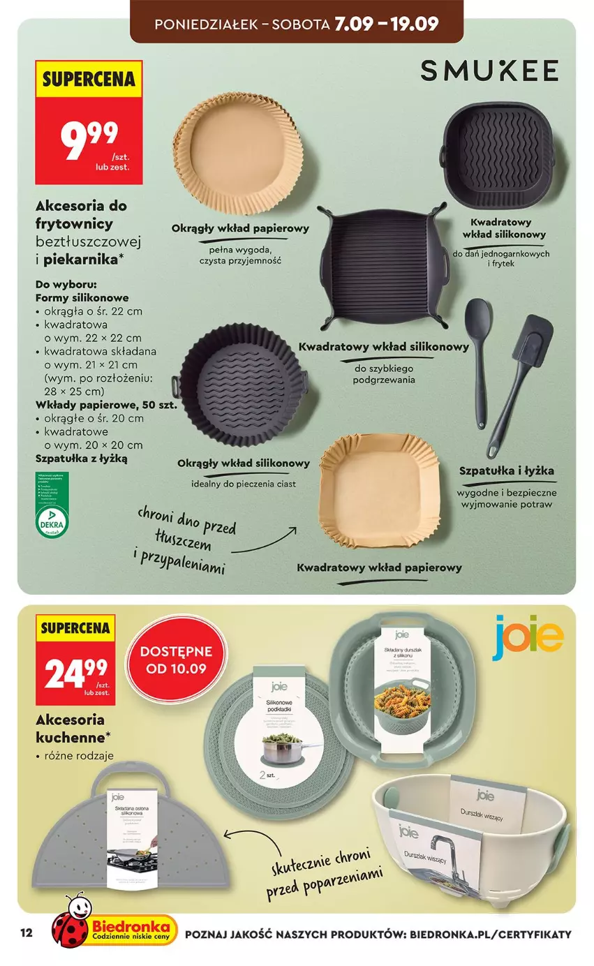 Gazetka promocyjna Biedronka - Okazje Tygodnia - ważna 05.09 do 19.09.2026 - strona 12 - produkty: Papier, Piec, Piekarnik, Szpatułka