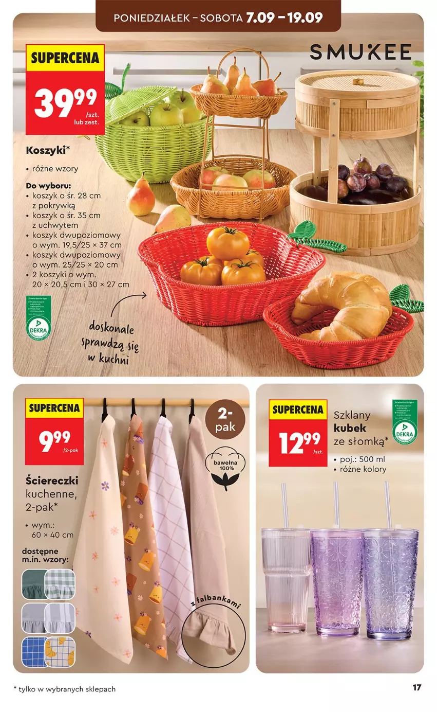 Gazetka promocyjna Biedronka - Okazje Tygodnia - ważna 05.09 do 19.09.2026 - strona 17 - produkty: Kosz, Kubek