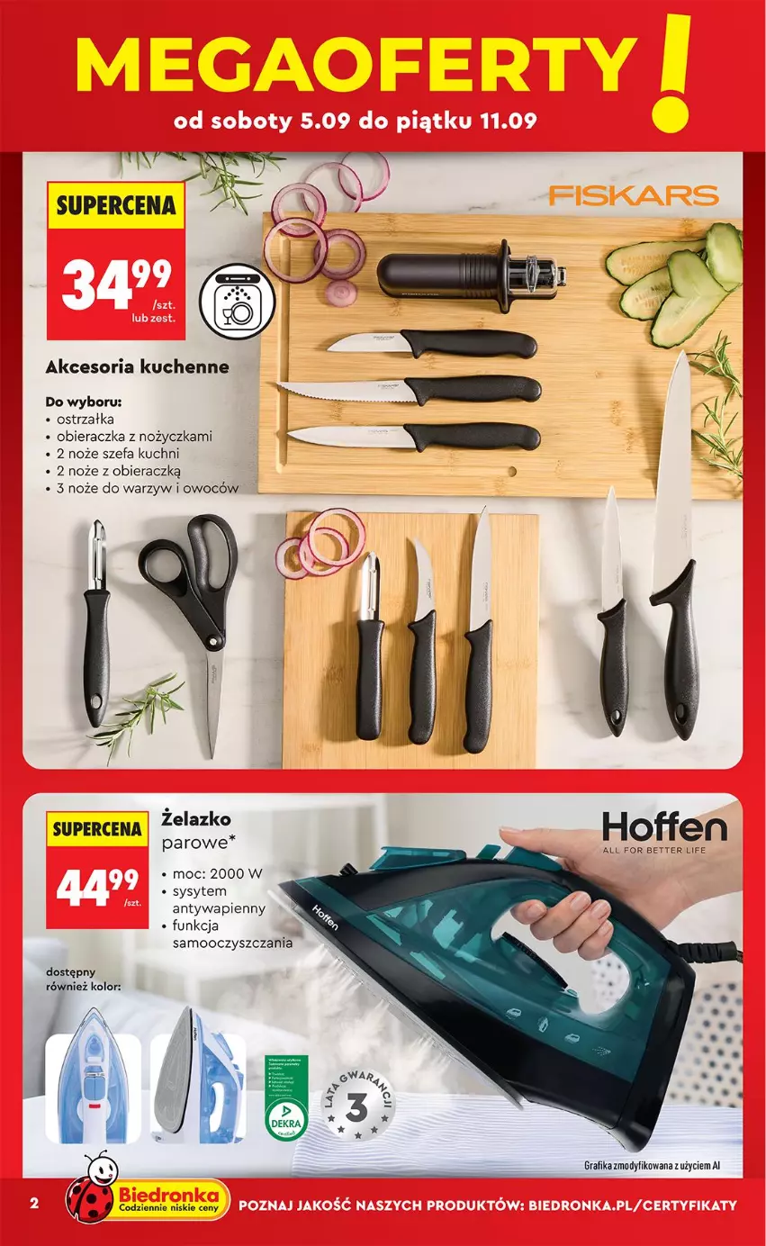 Gazetka promocyjna Biedronka - Okazje Tygodnia - ważna 05.09 do 19.09.2026 - strona 2 - produkty: Fa, Gra, Grafika, Noż, Obieraczka
