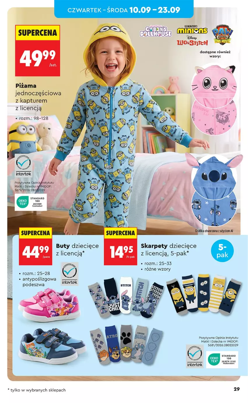 Gazetka promocyjna Biedronka - Okazje Tygodnia - ważna 05.09 do 19.09.2026 - strona 29 - produkty: Buty, Dzieci, Fa, Gra, Grafika, Karp, Ser