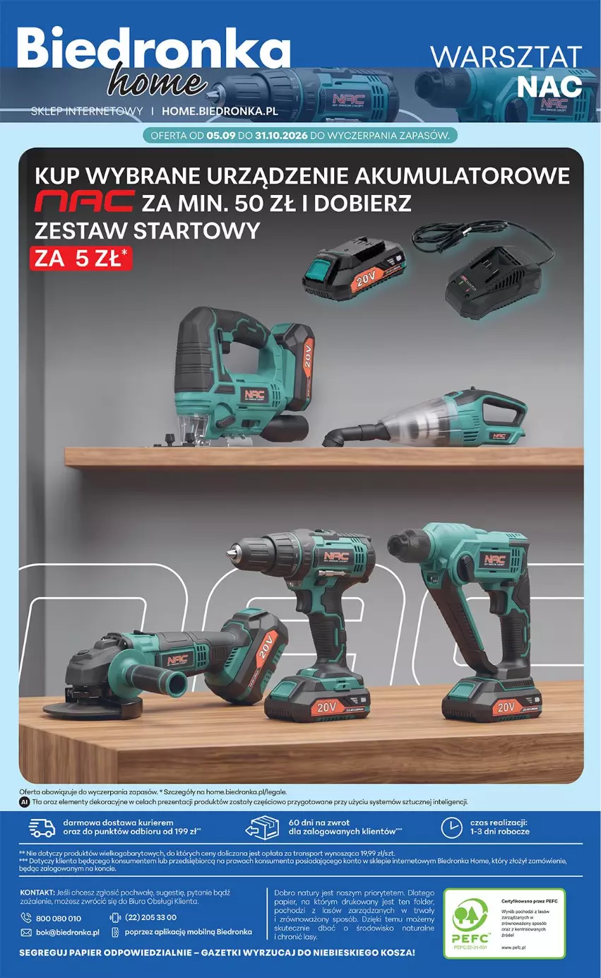 Gazetka promocyjna Biedronka - Okazje Tygodnia - ważna 05.09 do 19.09.2026 - strona 44 - produkty: Akumulator, Intel, Kosz, Mobil, Papier, Por, Sport, Tran