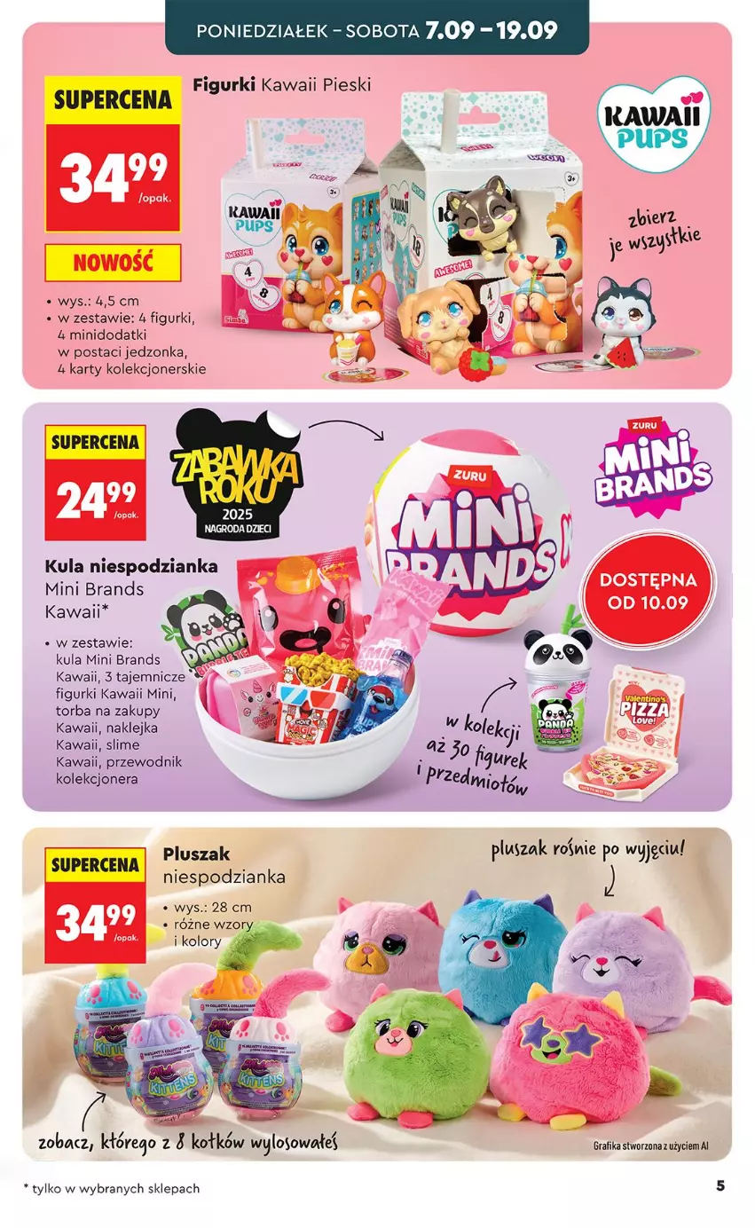 Gazetka promocyjna Biedronka - Okazje Tygodnia - ważna 05.09 do 19.09.2026 - strona 5 - produkty: Dzieci, Gra, Grafika, Kawa, Klej, Pluszak, Przewodnik, Torba, Torba na zakupy
