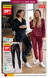 Gazetka promocyjna Biedronka - Okazje Tygodnia - Gazetka - ważna od 19.09 do 19.09.2026 - strona 26 - produkty: Gin, Gra, Spodnie welurowe, Legginsy, Spodnie, Bluza, Grafika