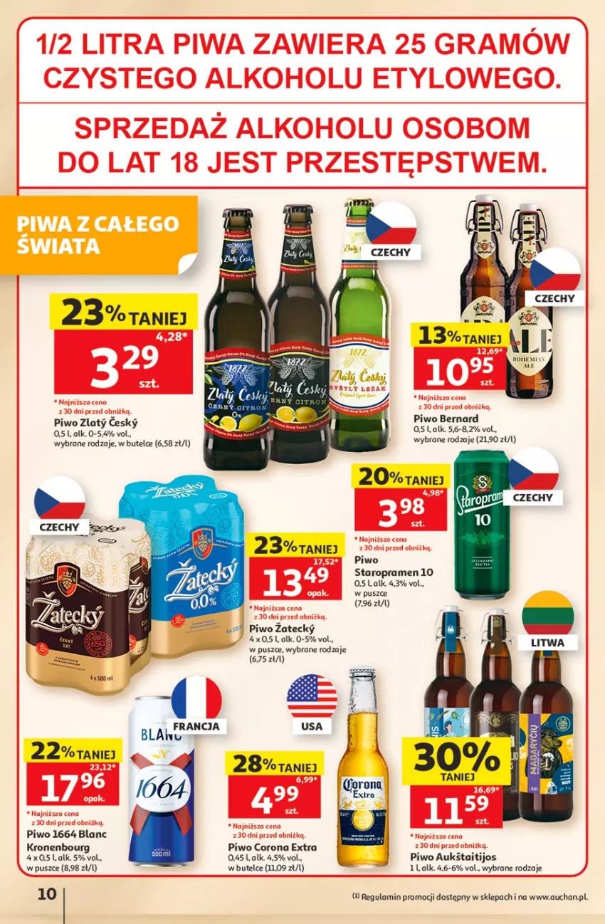 Gazetka promocyjna Auchan - 30 Lat Hipermarket - ważna 11.06 do 17.06.2026 - strona 10 - produkty: Corona Extra, Piwo