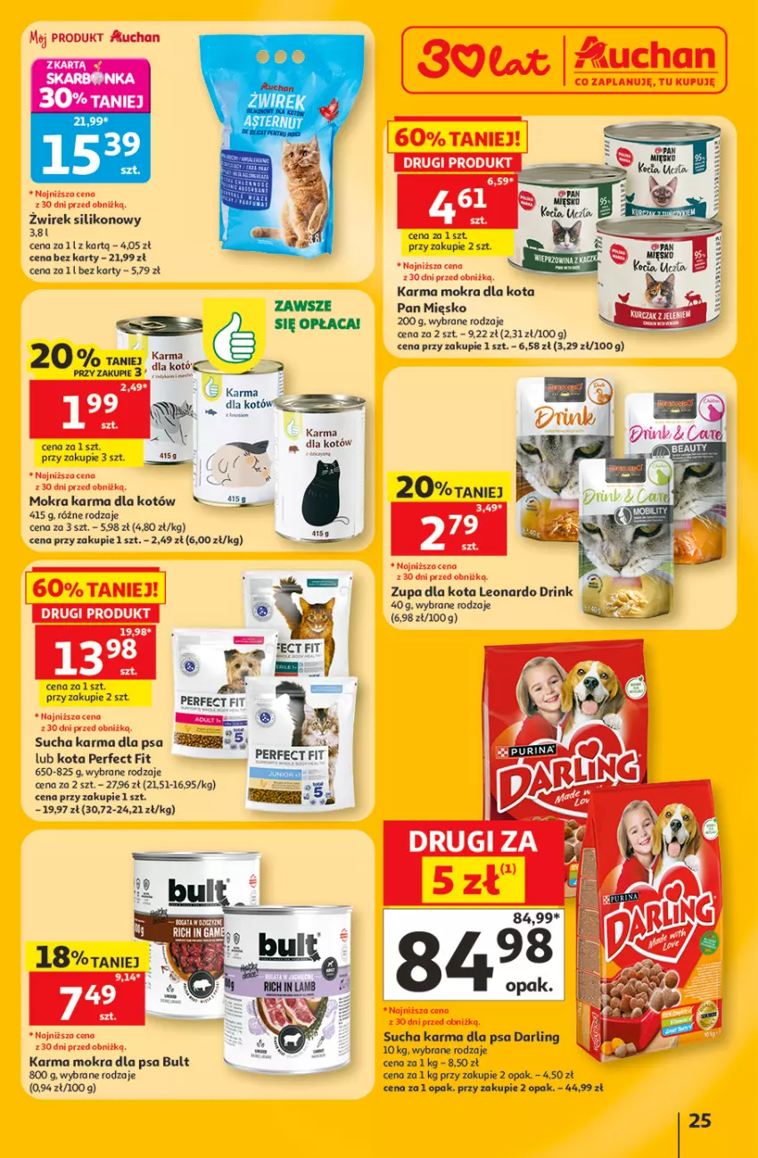 Gazetka promocyjna Auchan - 30 Lat Hipermarket - ważna 11.06 do 17.06.2026 - strona 25 - produkty: Leon, Mokra karma, Sucha karma, Zupa