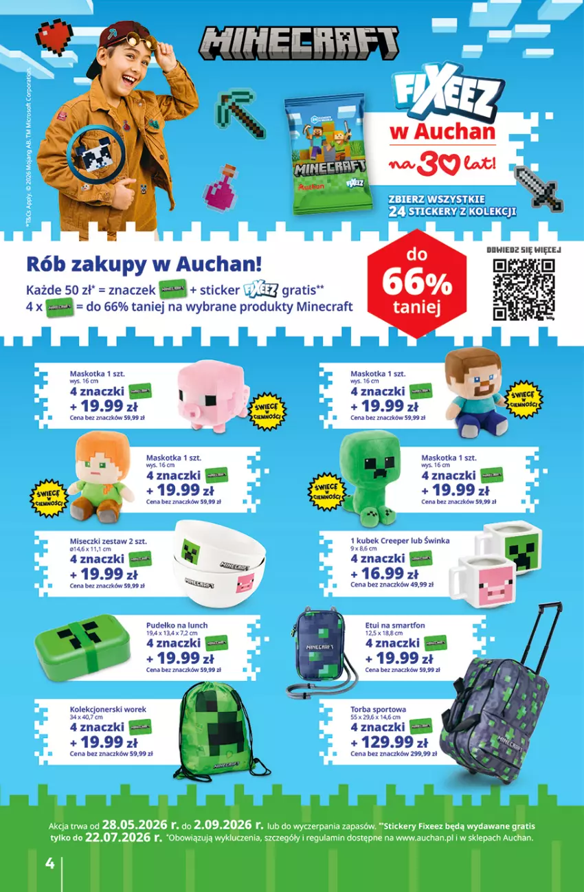 Gazetka promocyjna Auchan - 30 Lat Hipermarket - ważna 11.06 do 17.06.2026 - strona 4 - produkty: Inka, Kubek, LG, Por, Pudełko, Sport, Torba