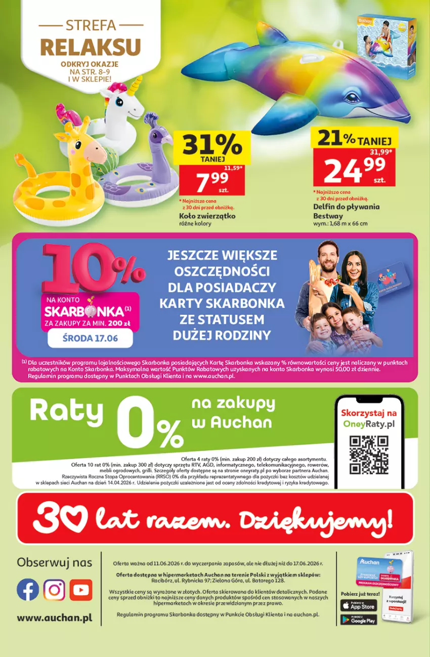 Gazetka promocyjna Auchan - 30 Lat Hipermarket - ważna 11.06 do 17.06.2026 - strona 45 - produkty: Gra, Kosz, Top