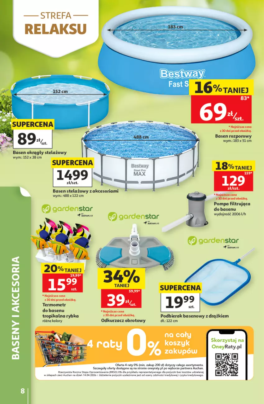 Gazetka promocyjna Auchan - 30 Lat Hipermarket - ważna 11.06 do 17.06.2026 - strona 8 - produkty: Fa, Kosz, Odkurzacz, Por, Termometr, Top