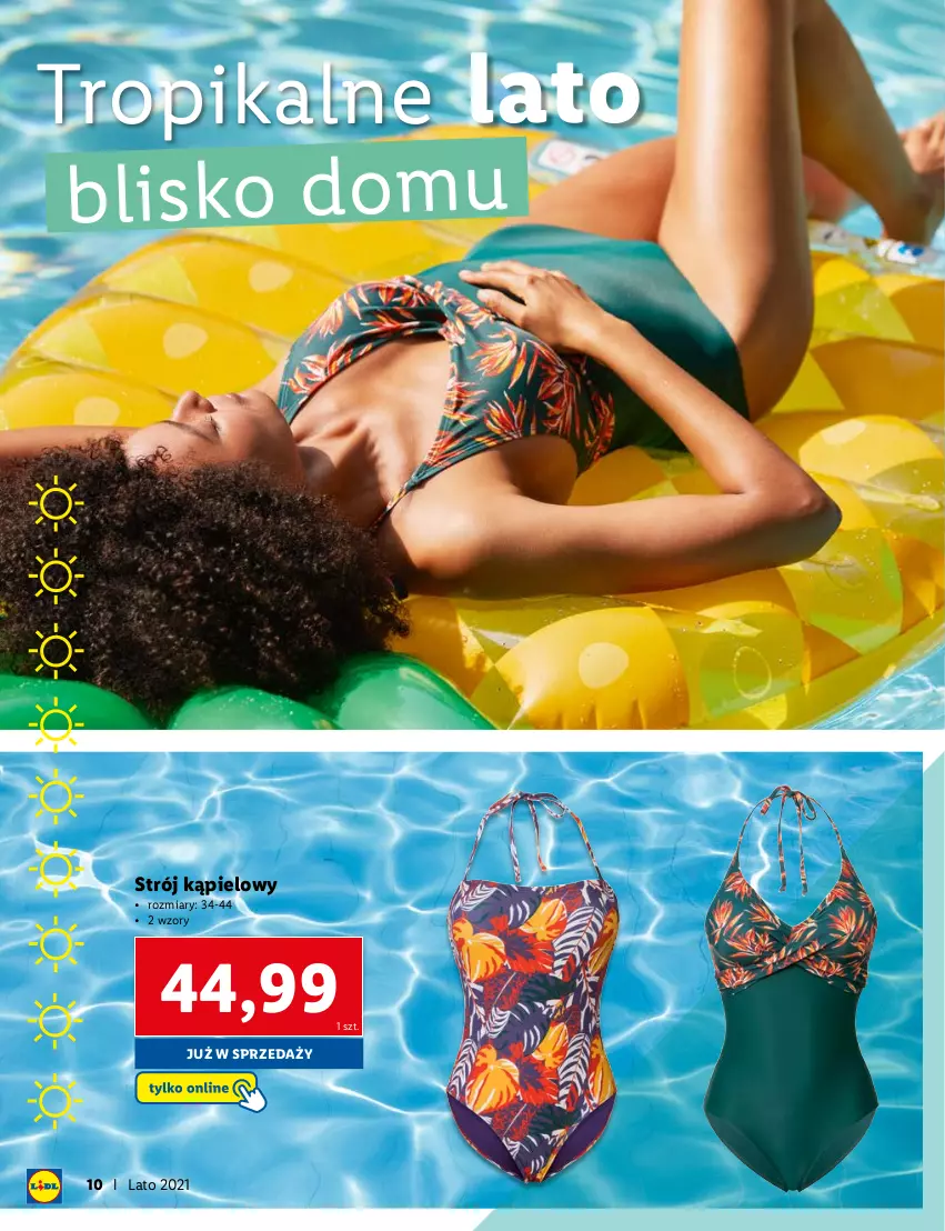 Gazetka promocyjna Lidl - KATALOG SKLEPU ONLINE - ważna 07.06 do 11.07.2021 - strona 10 - produkty: Strój kąpielowy