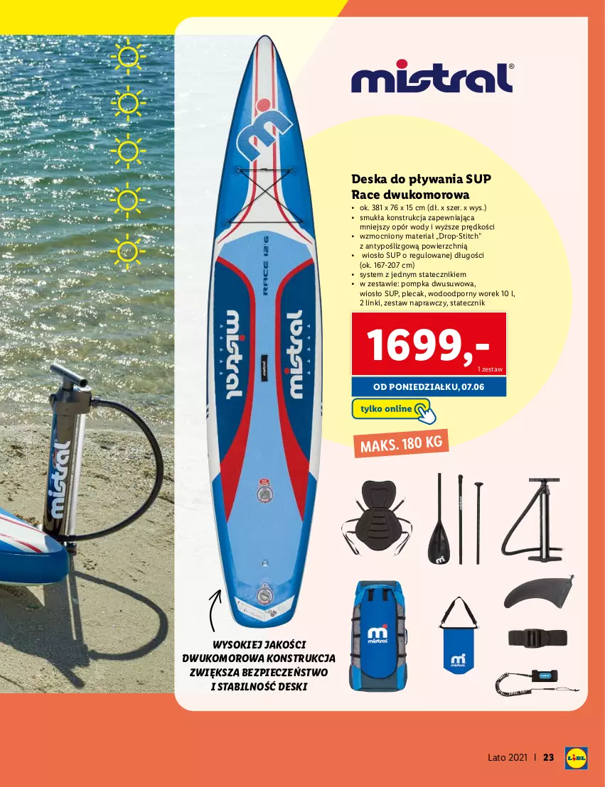 Gazetka promocyjna Lidl - KATALOG SKLEPU ONLINE - ważna 07.06 do 11.07.2021 - strona 23 - produkty: Piec, Plecak, Pompka, Por, Sok