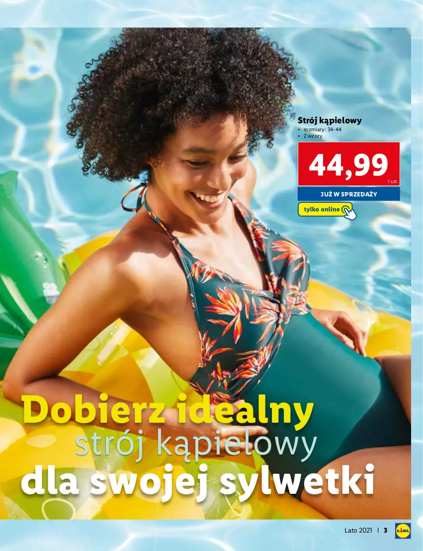 Gazetka promocyjna Lidl - KATALOG SKLEPU ONLINE - ważna 07.06 do 11.07.2021 - strona 3 - produkty: Strój kąpielowy