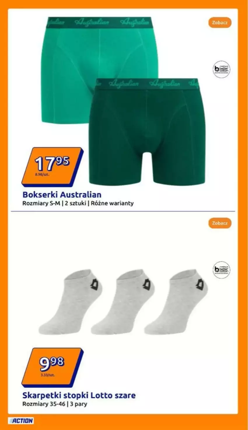 Gazetka promocyjna Action - ważna 26.02 do 04.03.2025 - strona 8 - produkty: Bokserki, Karp, Ser, Skarpetki, Top