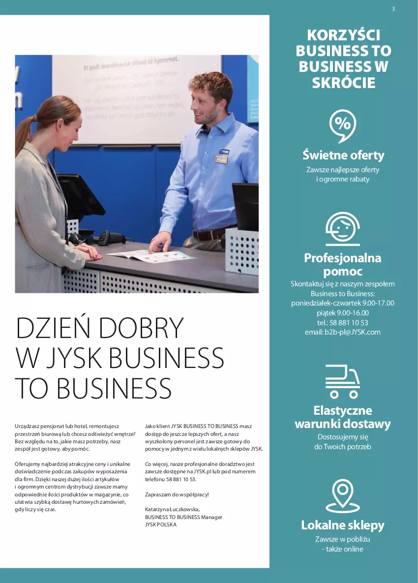 Gazetka promocyjna Jysk - Katalog Business to Business - ważna 01.03 do 30.09.2024 - strona 4 - produkty: Biuro, Telefon