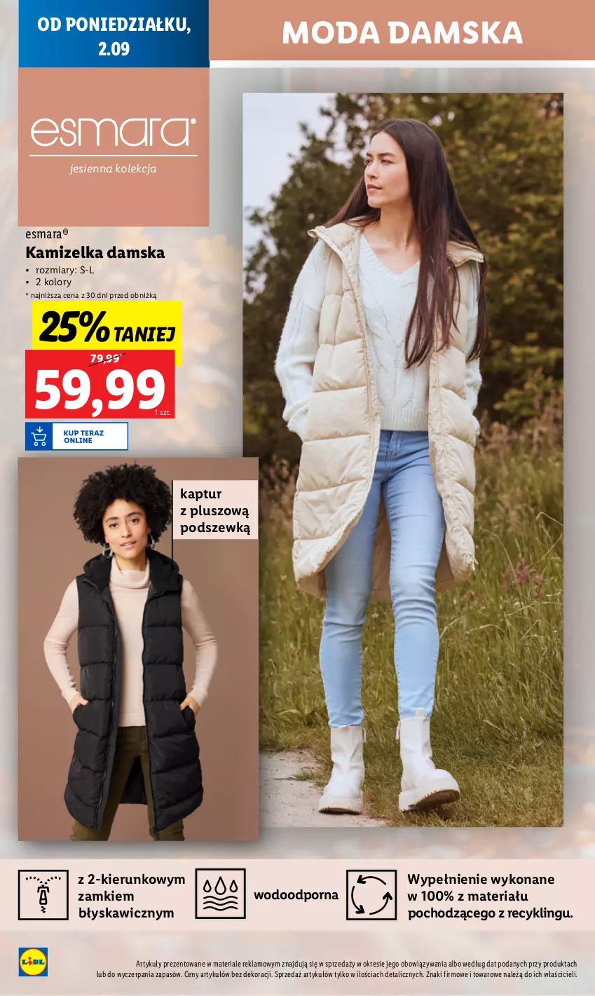 Gazetka promocyjna Lidl - GAZETKA - ważna 02.09 do 04.09.2024 - strona 16 - produkty: Kamizelka, Moda, Por