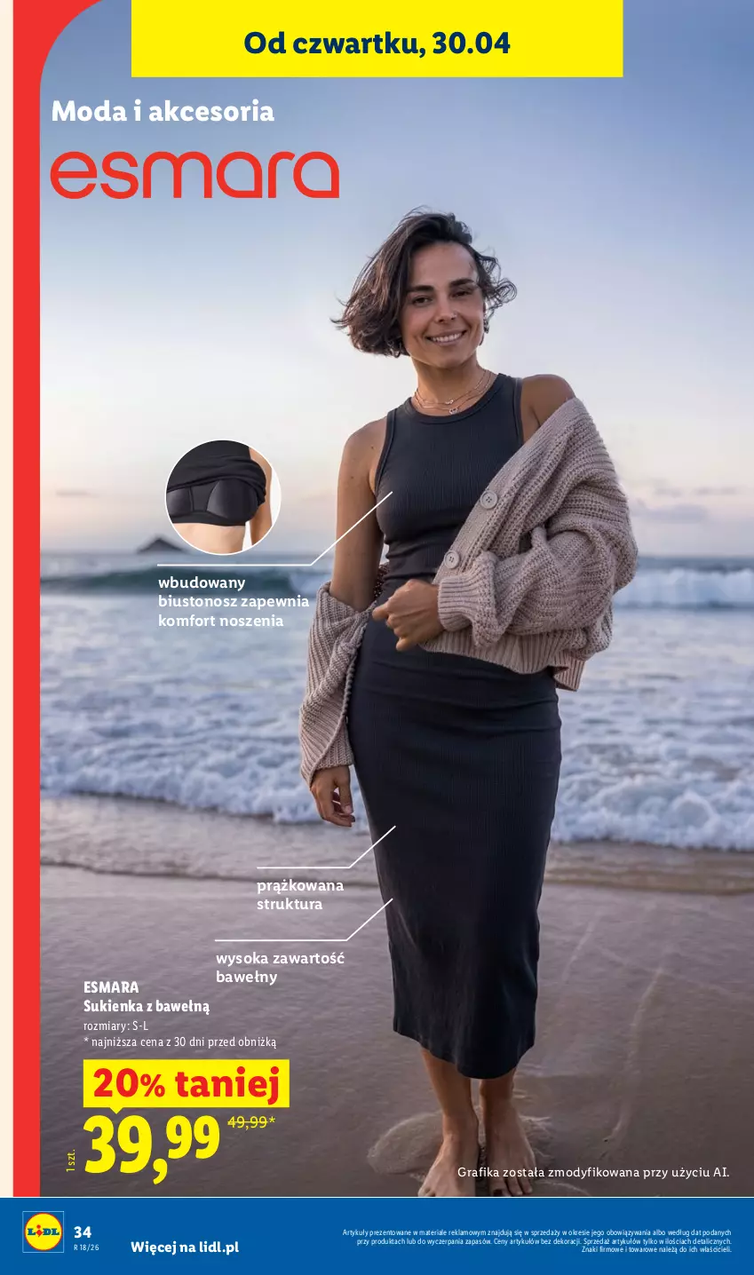 Gazetka promocyjna Lidl - Katalog ważny od 27.04 - ważna 27.04 do 02.05.2026 - strona 39 - produkty: Biustonosz, Gra, Grafika, Moda, Sok, Sukienka