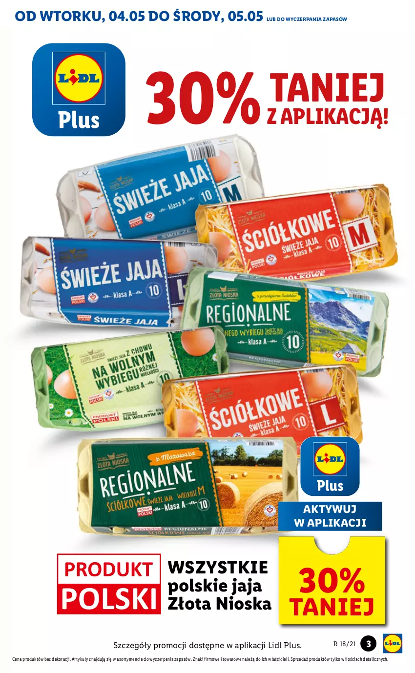 Gazetka promocyjna Lidl - GAZETKA - ważna 04.05 do 05.05.2021 - strona 3 - produkty: Jaja