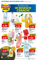 Gazetka promocyjna Lidl - GAZETKA - Gazetka - ważna od 05.05 do 05.05.2021 - strona 18 - produkty: Lemoniada, Ananas, Coca-Cola, Chupa Chups, Schweppes, Napój gazowany, Woda mineralna, Arbuz, Woda, Mango, Napój, Cisowianka, Melon, Hortex