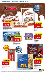 Gazetka promocyjna Lidl - GAZETKA - Gazetka - ważna od 05.05 do 05.05.2021 - strona 45 - produkty: Kinder Bueno, Coca-Cola, Mleczko, Ptasie mleczko, E. Wedel, Oreo, Brownie, Kinder, Milka