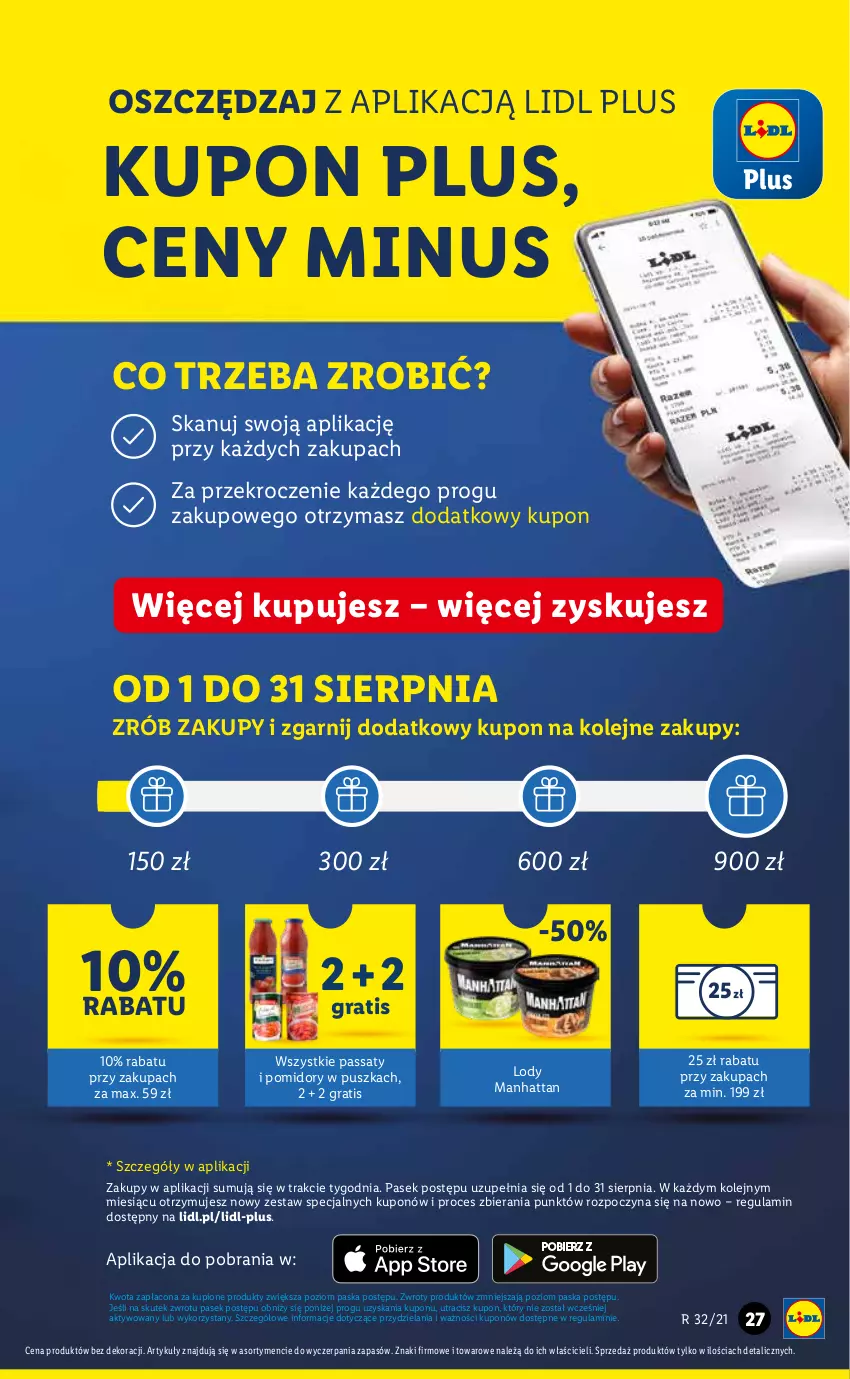 Gazetka promocyjna Lidl - GAZETKA - ważna 09.08 do 11.08.2021 - strona 27 - produkty: Gra, Lody, Olej, Pasek, Pomidory