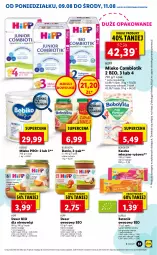 Gazetka promocyjna Lidl - GAZETKA - Gazetka - ważna od 11.08 do 11.08.2021 - strona 51 - produkty: Deser owocowy, HiPP, Ser, Ryż, BoboVita, Tonik, Bebiko, Aronia, Baton, Deser, Mleko