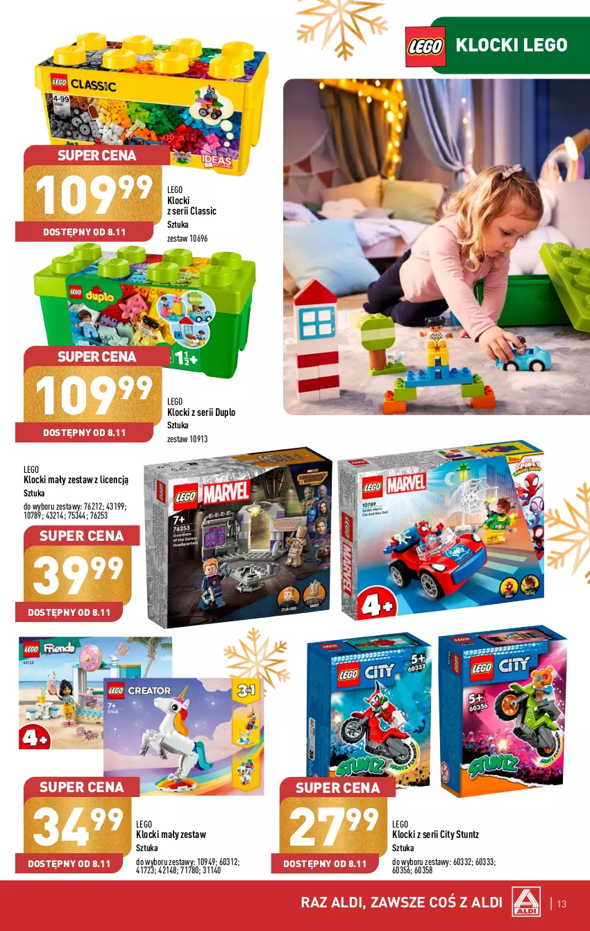 Gazetka promocyjna Aldi - Katalog z zabawkami - ważna 28.10 do 23.12.2023 - strona 13 - produkty: Klocki, LEGO, Ser