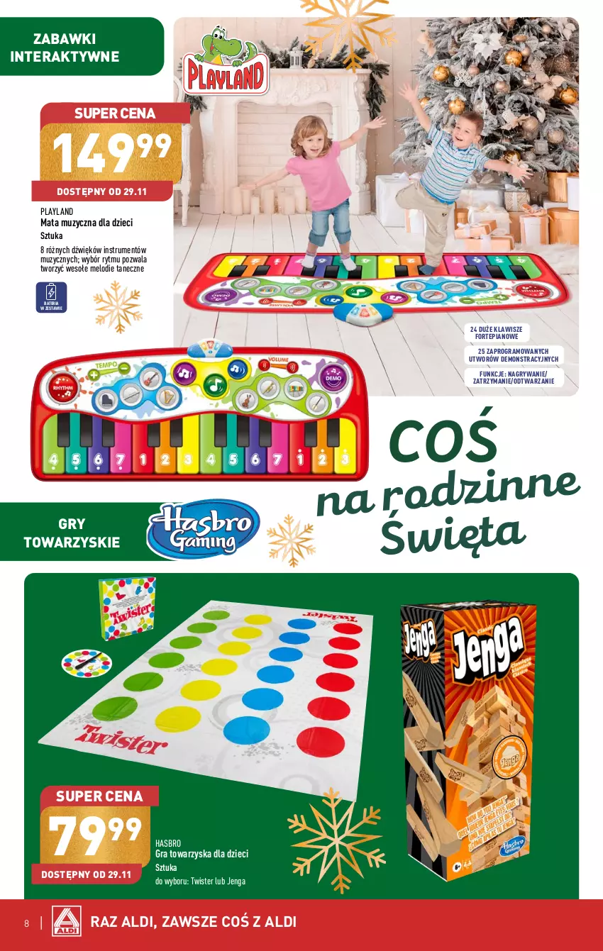 Gazetka promocyjna Aldi - Katalog z zabawkami - ważna 28.10 do 23.12.2023 - strona 8 - produkty: Bateria, Dzieci, Gra, Gry, Hasbro, Rum, Tera