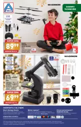 Gazetka promocyjna Aldi - Katalog z zabawkami - Gazetka - ważna od 23.12 do 23.12.2023 - strona 16 - produkty: Helikopter, Sok, Por, Gin, Telefon, Stolik, O nas, Pojemnik, Zabawka, Bateria, Mikroskop, Biuro, Obiektyw
