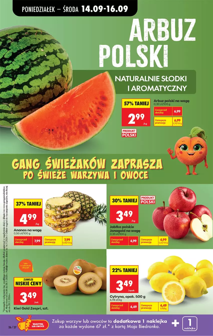 Gazetka promocyjna Biedronka - Od Poniedziałku - ważna 14.09 do 19.09.2026 - strona 36 - produkty: Fa, Sok