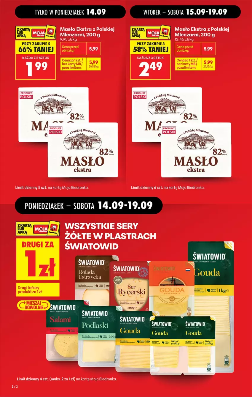 Gazetka promocyjna Biedronka - Od Poniedziałku - ważna 14.09 do 19.09.2026 - strona 6 - produkty: Gouda, Masło, Por, Ser