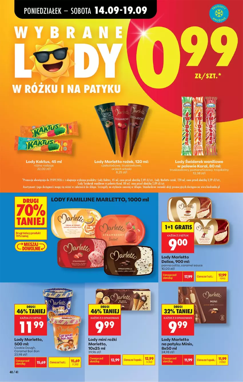 Gazetka promocyjna Biedronka - Od Poniedziałku - ważna 14.09 do 19.09.2026 - strona 60 - produkty: Gra, Lody, Panna cotta, Pur