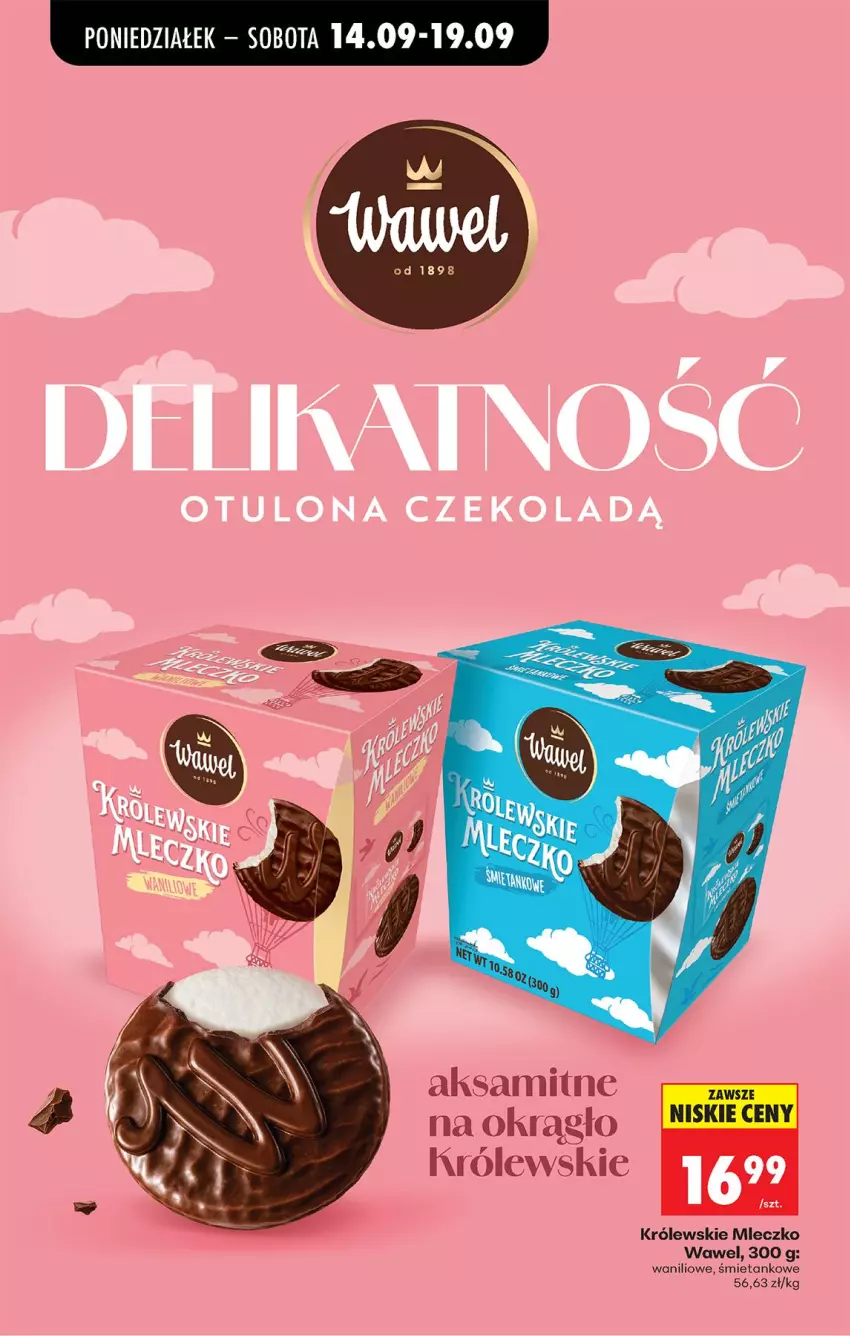 Gazetka promocyjna Biedronka - Od Poniedziałku - ważna 14.09 do 19.09.2026 - strona 69 - produkty: Aksam, Królewski, Królewskie Mleczko, Mleczko, Wawel