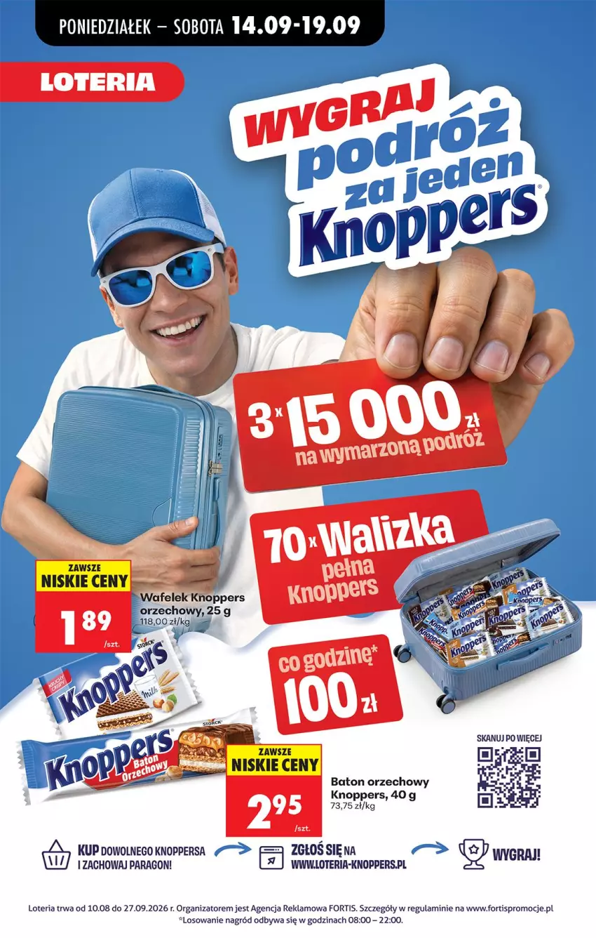 Gazetka promocyjna Biedronka - Od Poniedziałku - ważna 14.09 do 19.09.2026 - strona 75 - produkty: Baton, Gra, Knoppers, Wafelek