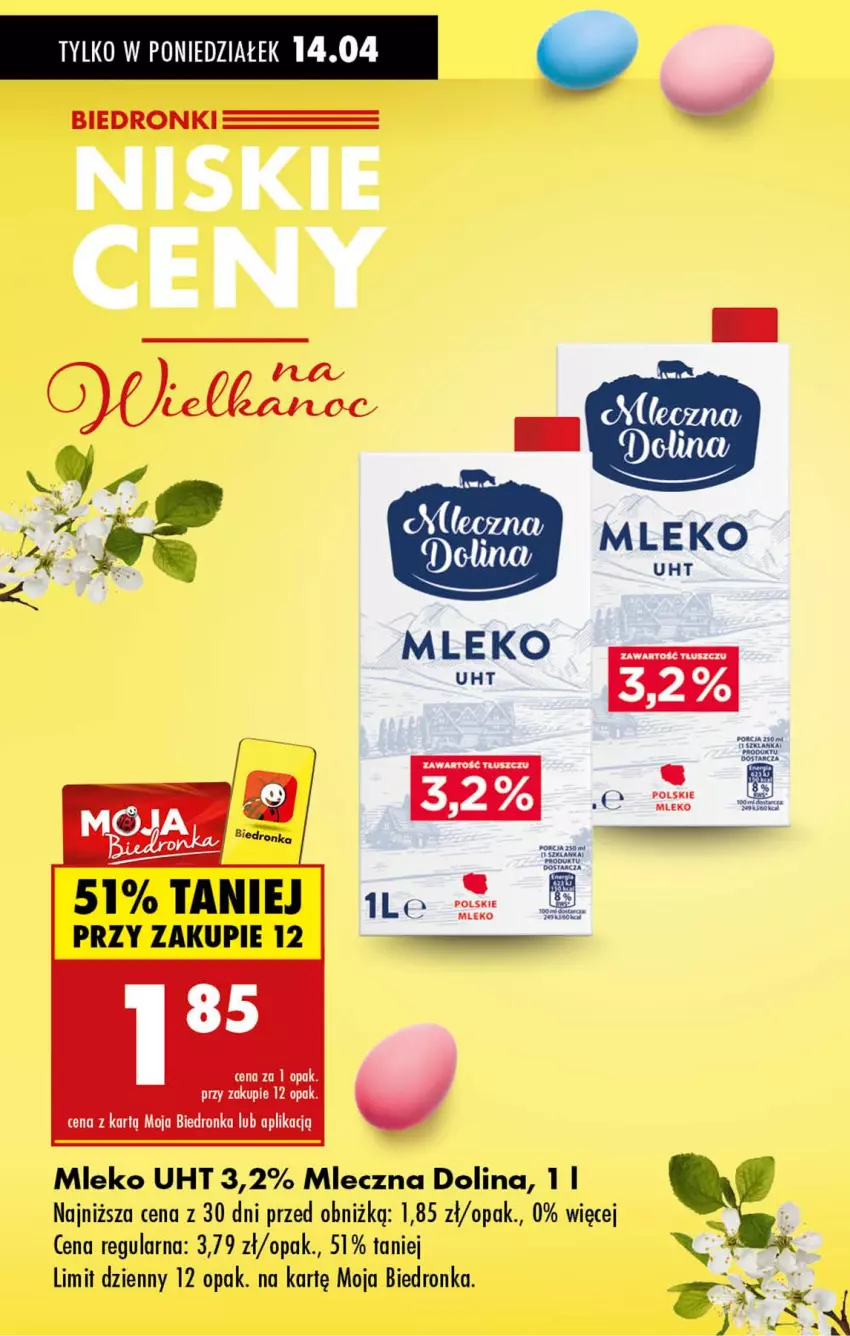 Gazetka promocyjna Biedronka - Od Poniedziałku - ważna 14.04 do 19.04.2025 - strona 6 - produkty: Mleko