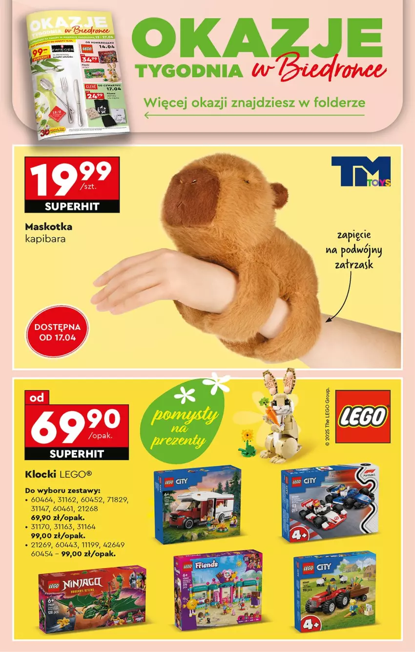 Gazetka promocyjna Biedronka - Od Poniedziałku - ważna 14.04 do 19.04.2025 - strona 70 - produkty: Klocki, LEGO
