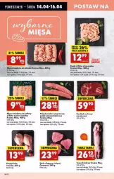 Gazetka promocyjna Biedronka - Od Poniedziałku - Gazetka - ważna od 19.04 do 19.04.2025 - strona 28 - produkty: Piec, Kurczak, Mięso mielone, Polędwiczka wieprzowa, Stek, Tusz, Przepiórka, Kotlet, Rostbef, Mięso
