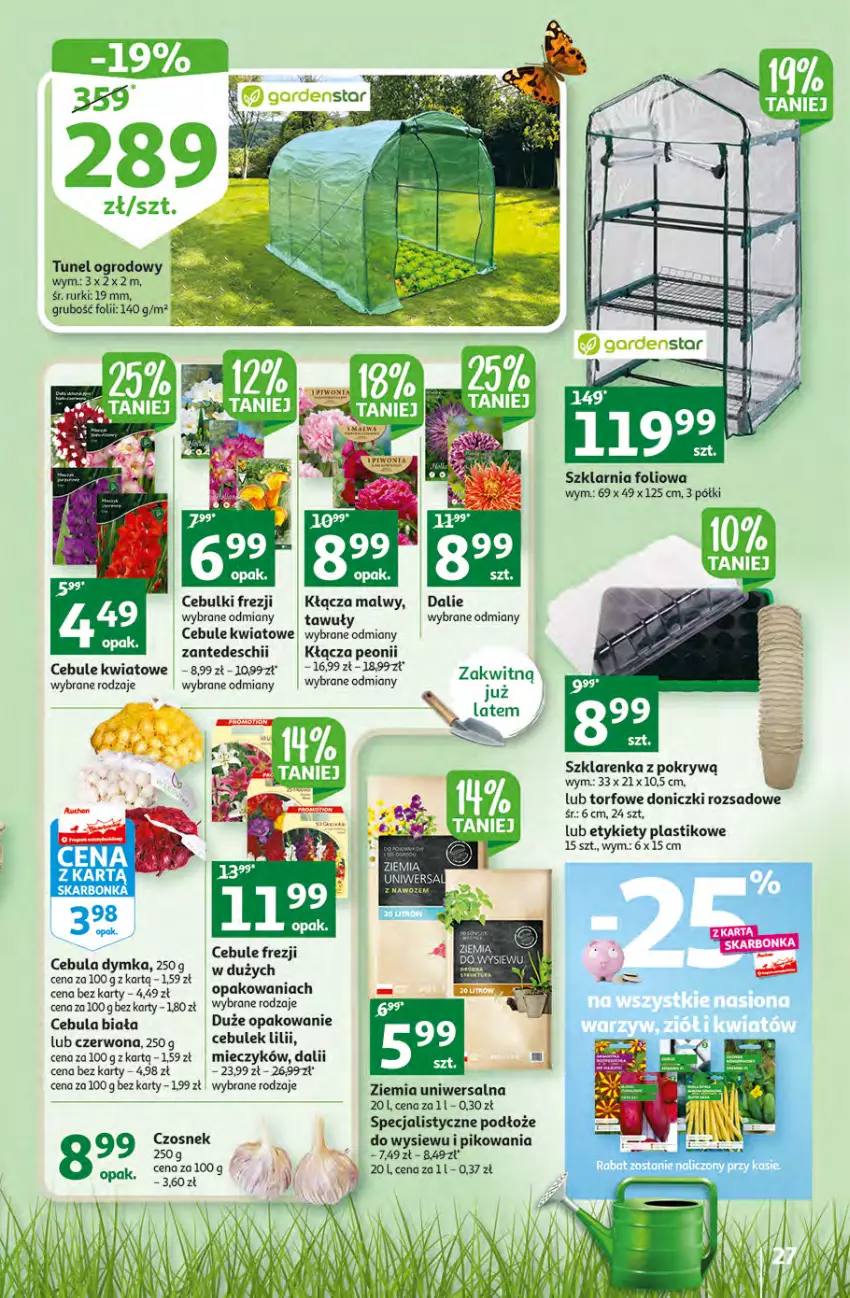 Gazetka promocyjna Auchan - Gazetka Rewelacje na Dzień Kobiet Hipermarket Auchan - ważna 02.03 do 08.03.2023 - strona 27 - produkty: Cebula, Cebula biała, Czosnek, Fa, Miecz, Rurki, Szklarenka, Tunel