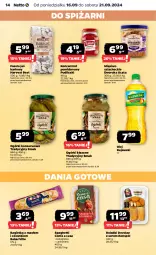 Gazetka promocyjna Netto - Netto Gazetka Food 38/24A - Gazetka - ważna od 21.09 do 21.09.2024 - strona 14 - produkty: Koncentrat pomidorowy, Kujawski, Ser, Ogórki konserwowe, Bagietka, Fasola, Spaghetti, Pudliszki, Olej, Dania gotowe, Fa