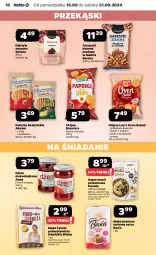 Gazetka promocyjna Netto - Netto Gazetka Food 38/24A - Gazetka - ważna od 21.09 do 21.09.2024 - strona 16 - produkty: Ser, Pur, Mus, Orzeszki, Jogurt, Papryka, Beskidzki, Chipsy, Daktyle, Dżem, Sezam, Mąka, Basia, Aksam, Mąka pszenna, Grill, Orzeszki ziemne, Lay’s