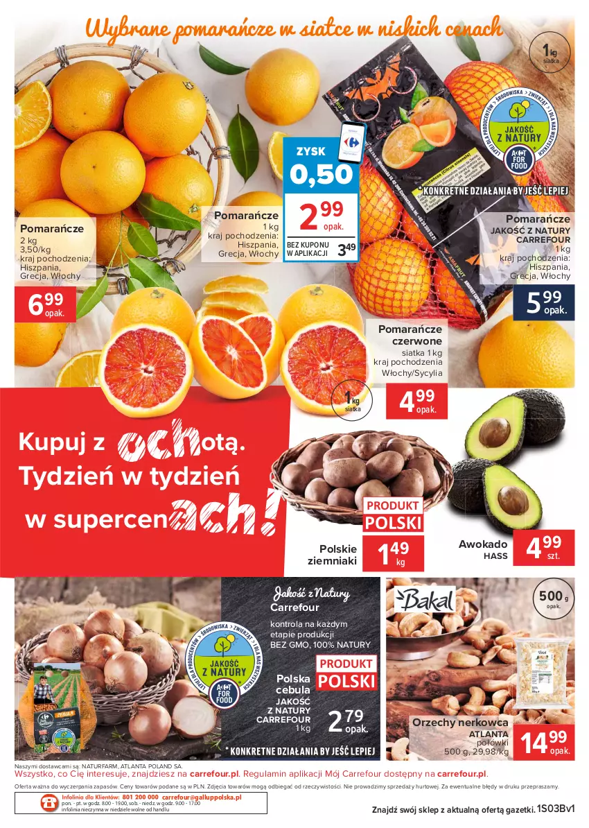 Gazetka promocyjna Carrefour - Gazetka Market - ważna 18.01 do 25.01.2021 - strona 2 - produkty: Cebula, Fa, Pomarańcze, Siatka, Ziemniaki