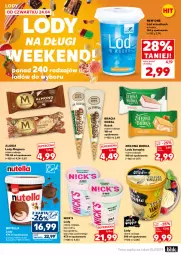 Gazetka promocyjna Kaufland - Mocny Start - Gazetka - ważna od 29.04 do 29.04.2025 - strona 16 - produkty: Nutella, Lody, Algida, Zielona Budka, Olej, Brownie, LG