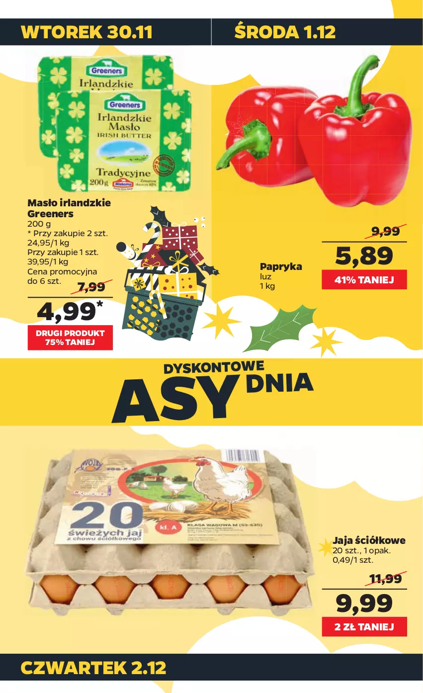 Gazetka promocyjna Netto - Gazetka spożywcza - ważna 29.11 do 04.12.2021 - strona 3 - produkty: Jaja, Masło, Papryka