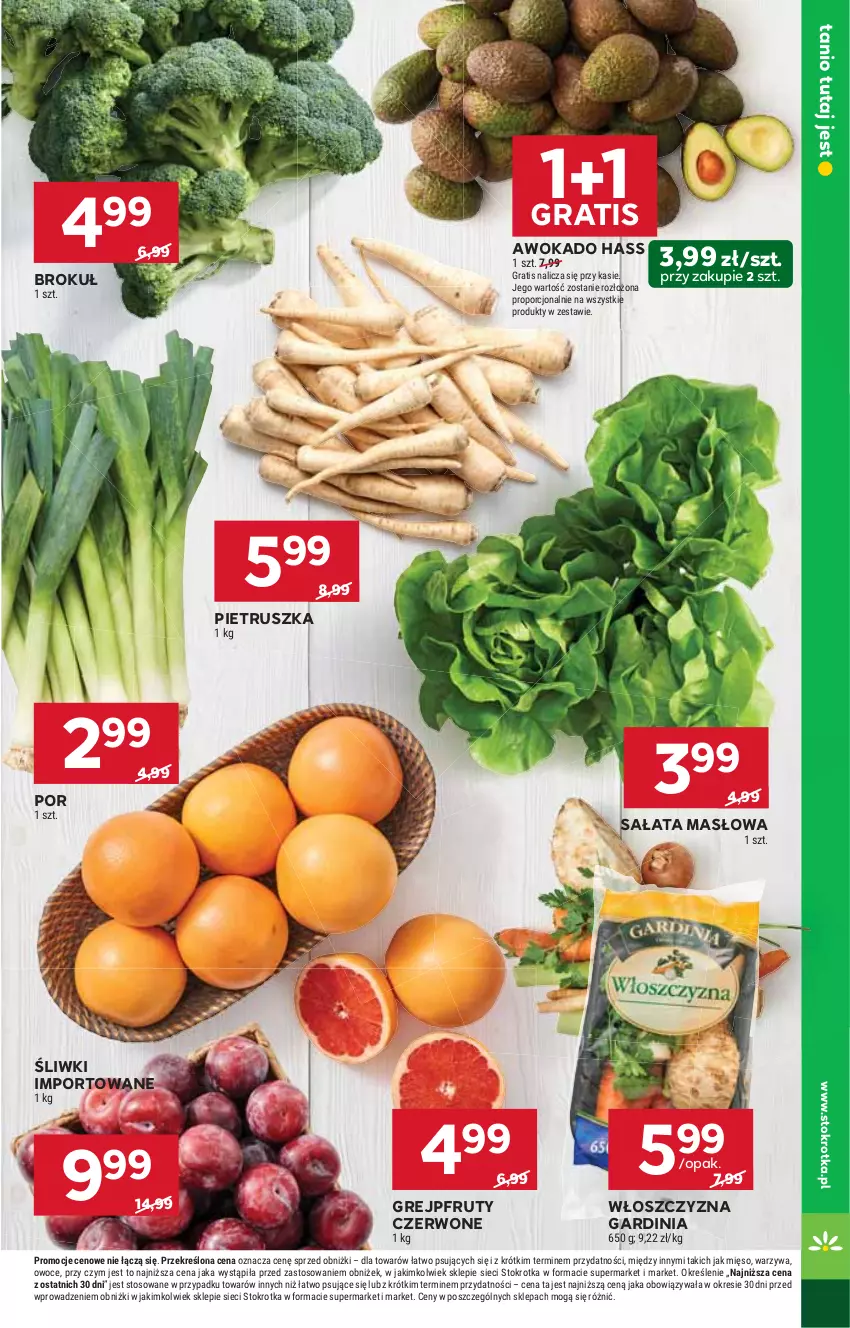 Gazetka promocyjna Stokrotka - Market Opole/Radom - ważna 20.02 do 26.02.2025 - strona 7 - produkty: Gra, Grejpfrut, HP, Masło, Pietruszka, Por, Sałat, Sałata masłowa