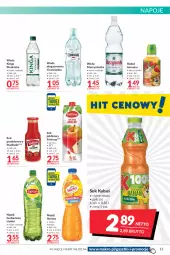 Gazetka promocyjna Makro - [Oferta promocyjna] Artykuły spożywcze i przemysłowe - Gazetka - ważna od 02.05 do 02.05.2022 - strona 13 - produkty: Sok, Mus, Napoje, Fortuna, Sok jabłkowy, Lipton, Muszynianka, Sok pomidorowy, Woda niegazowana, Kubuś, Pudliszki, Woda, Napój, Cisowianka, Hortex