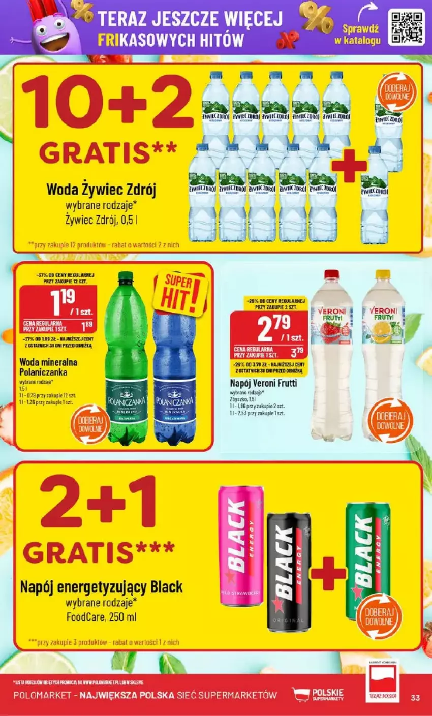 Gazetka promocyjna PoloMarket - ważna 05.02 do 11.02.2025 - strona 27 - produkty: Amica, Fa, Gra, Lack, Miecz, Napój, Por, Tera, Woda, Woda mineralna