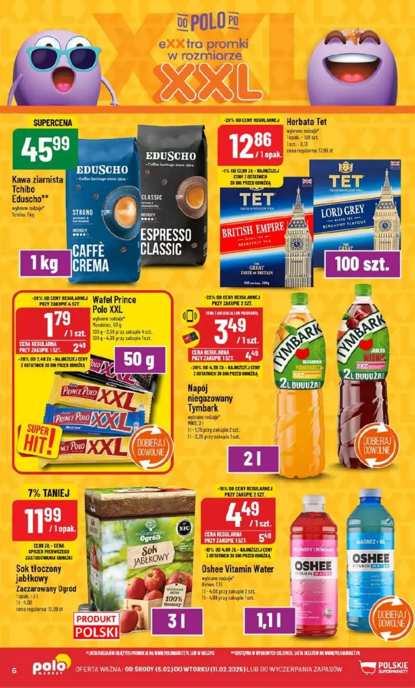 Gazetka promocyjna PoloMarket - ważna 05.02 do 11.02.2025 - strona 41 - produkty: Kawa, Kawa ziarnista, Napój, Ogród, Oshee, Sok, Tchibo, Tymbark