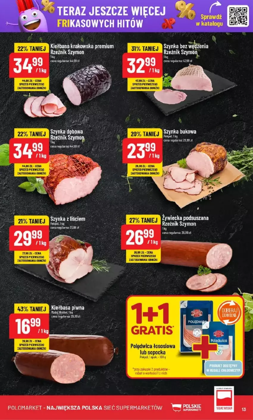 Gazetka promocyjna PoloMarket - ważna 05.02 do 11.02.2025 - strona 5 - produkty: Kiełbasa, Kiełbasa krakowska, Madej Wróbel, Szynka