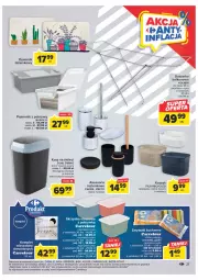 Gazetka promocyjna Carrefour - Gazetka Carrefour - Gazetka - ważna od 21.01 do 21.01.2023 - strona 21 - produkty: Dywanik łazienkowy, Dywanik, Wieszak, Kosz, Pojemnik, Zmywaki kuchenne, Suszarka balkonowa, Suszarka, Dywan