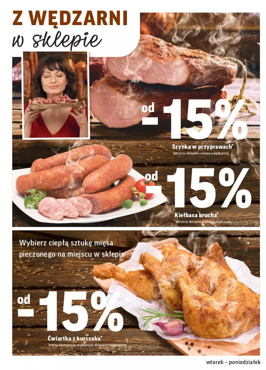 Gazetka promocyjna Intermarche - Gazetka promocyjna - ważna 01.02 do 07.02.2022 - strona 12 - produkty: Kiełbasa, Kiełbasa krucha, Kurczak, Piec, Szynka